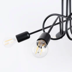 Żyrandol SUPEŁ 5 czarny (SL.1435) - Sollux Lighting