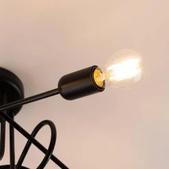 Żyrandol SUPEŁ 5 czarny (SL.1435) - Sollux Lighting