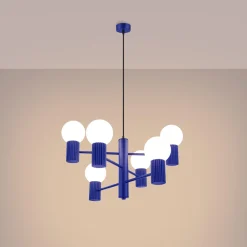 Żyrandol sześcioramienny HALO 6 ultramaryna (SL.1835) - Sollux Lighting