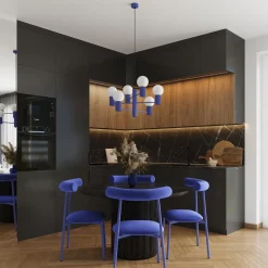 Żyrandol sześcioramienny HALO 6 ultramaryna (SL.1835) - Sollux Lighting