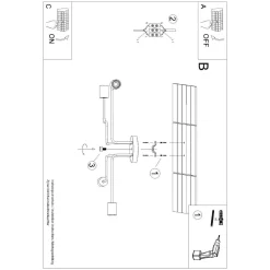 Żyrandol TIMBO 4 biały (SL.1665) - Sollux Lighting