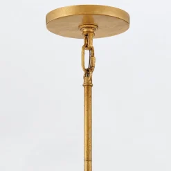 Żyrandol w stylu art Deco Rene - 16 źródeł światła - Przecierany mosiądz (QN-RENE-16P-DSB) - Quintiesse