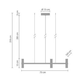 Żyrandol świecznikowy CANDLES-10 chrom 165 cm (ST-8043-10 chrome) - Step into Design