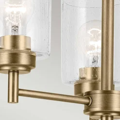 Żyrandol Winslow - 3 źródła światła - Naturalny mosiądz (KL-WINSLOW3-NBR) - Elstead Lighting