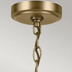 Żyrandol Winslow - 5 źródeł światła - Naturalny mosiądz (KL-WINSLOW5-NBR) - Elstead Lighting