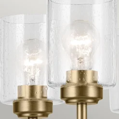 Żyrandol Winslow - 5 źródeł światła - Naturalny mosiądz (KL-WINSLOW5-NBR) - Elstead Lighting