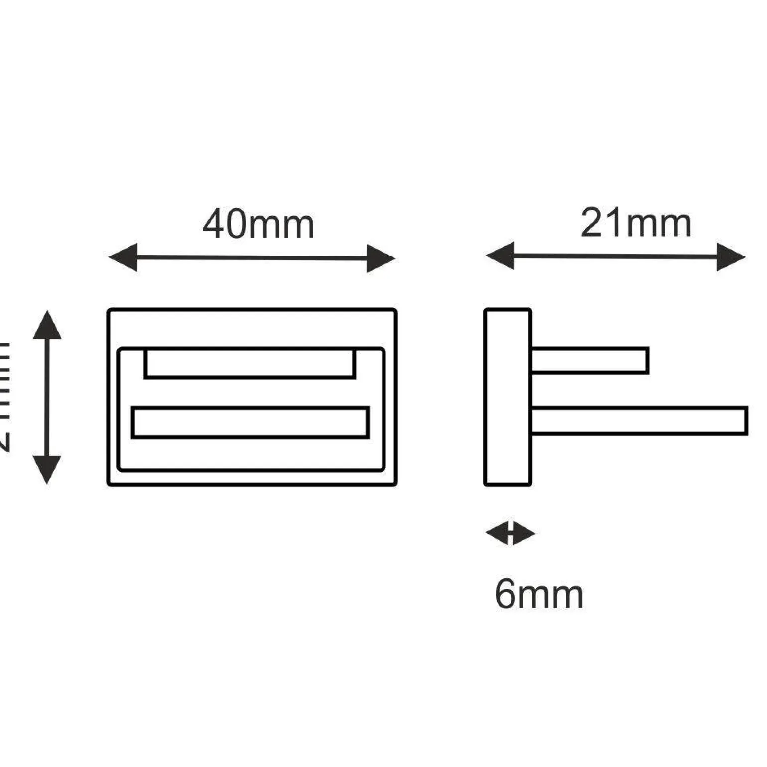 Zakończenie szynoprzewodu natynkowego 1F 230V - Czarne (6310) - Brosline