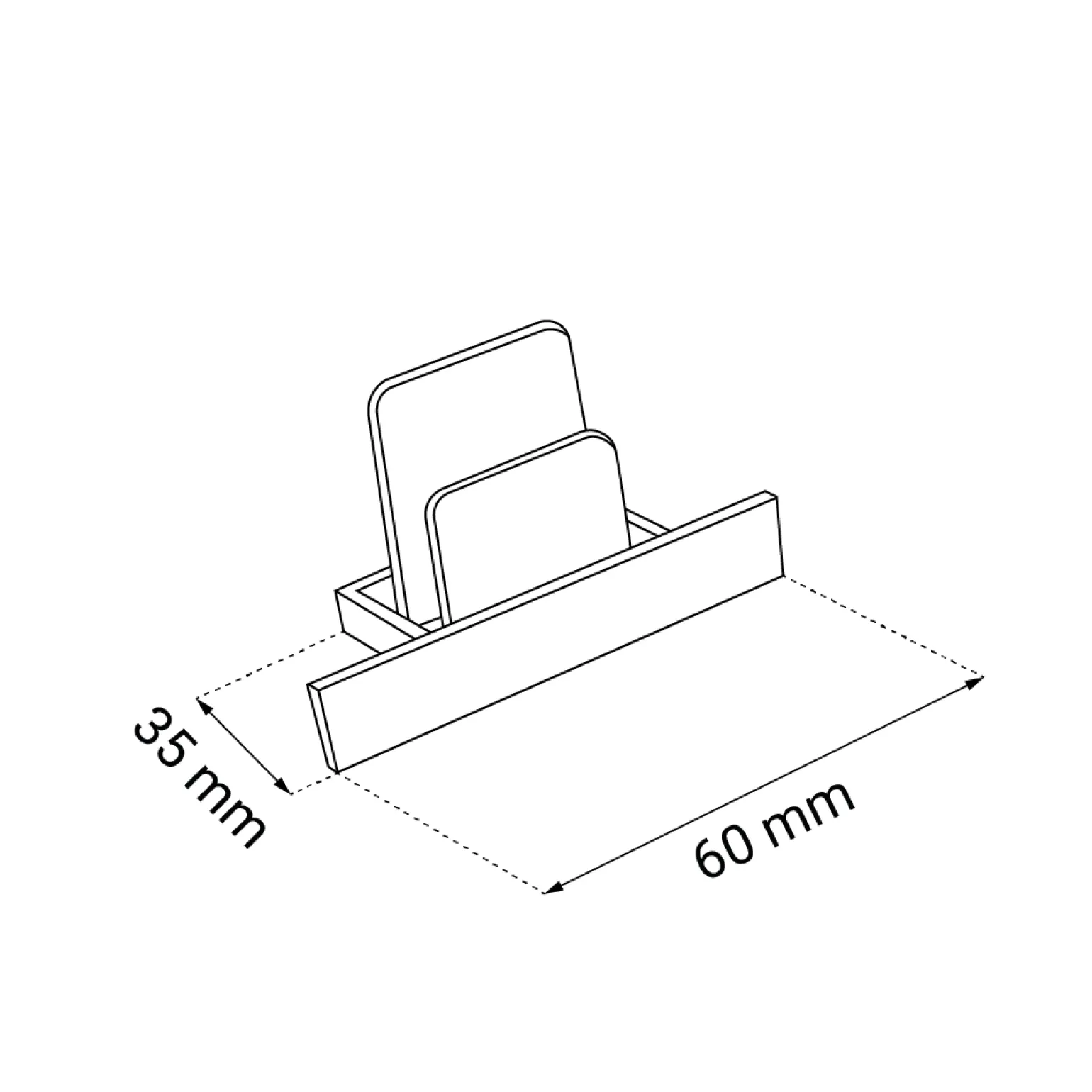 Zakończenie szynoprzewodu podtynkowego 1F 230V - Białe (6350) - Brosline
