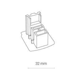 Zaślepka końcowa biała CTLS DEAD END CAP WHITE (8710) - Nowodvorski