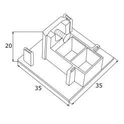 Zaślepka T-RACK SYSTEM (4369) - ARGON