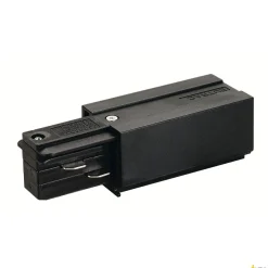 ZASILACZ, do 3-fazowej wysokonapięciowej szyny natynkowej EUTRAC, uziemienie z lewej strony, kolor czarny (145510) - SLV