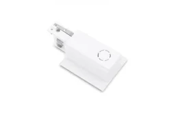 Zasilanie końcowe podtynkowe lewe TRACK 3 LINE END POWER LEFT GIPS białe (AZ4309) - Azzardo
