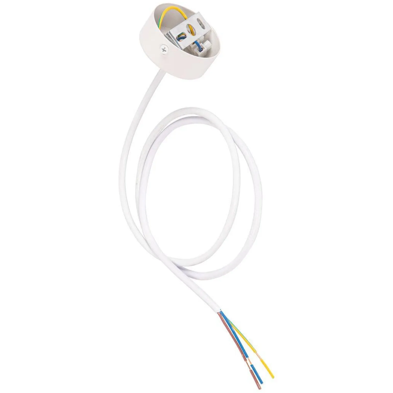 Zawiesie Zasilające Prowadnica Track Biały 1-Obwodowy (ML0719) - Milagro