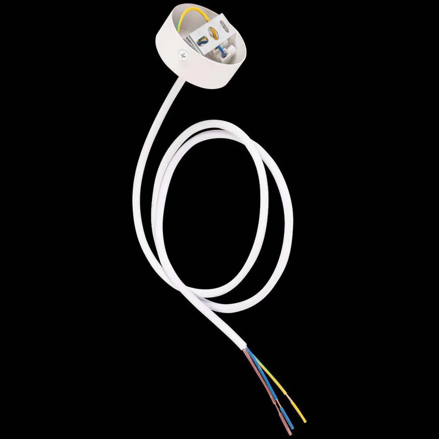 Zawiesie Zasilające Prowadnica Track Biały 1-Obwodowy (ML0719) - Milagro