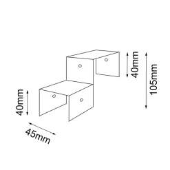 Złącze konfiguracyjne do lamp ogrodowych Taketa - Antracyt (9953) - Shilo Garden