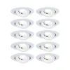 Zestaw 10 oczek sufitowych EBL schw LED 10x4,8W 3000K ws m (PL99996) - PAULMANN
