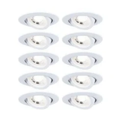 Zestaw 10 oczek sufitowych EBL schw LED 10x4,8W 3000K ws m (PL99996) - PAULMANN