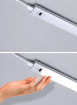 Zestaw opraw podszafkowych SET LINE DIM PIR 2x4W 2x350lm 350mm 3000K 230V/24V biały matowy / aluminium (PL98624) - PAULMANN