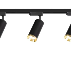 Zestaw Oprawa Mica Track Czarny + Złoty 3xGU10 1m (ML2104) - Milagro