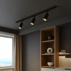 Zestaw Oprawa Mica Track Czarny + Złoty 3xGU10 1m (ML2104) - Milagro