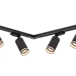 Zestaw Oprawa Pipe Ring Track Czarny 6xGU10 2m (ML2085) - Milagro