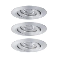 Zestaw Oprawa wbudowana NovaPico Plus Coin Easy ściemniana ruchoma 3x3W 2700K 230V Aluminium (PL92975) - PAULMANN