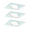 Zestaw Oprawa wbudowana Nova Coin LED 3-st ściemnianie ruchoma 3x6,5W 2700K 230V Biały Mat/Aluminium (PL93490) - PAULMANN