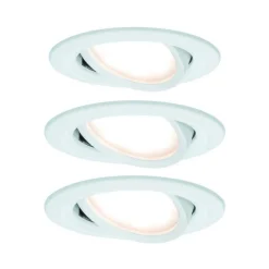 Zestaw Oprawa wbudowana Nova Coin ruchoma LED 3x6,5W 2700K 230V Biały Mat/Aluminium (PL93449) - PAULMANN