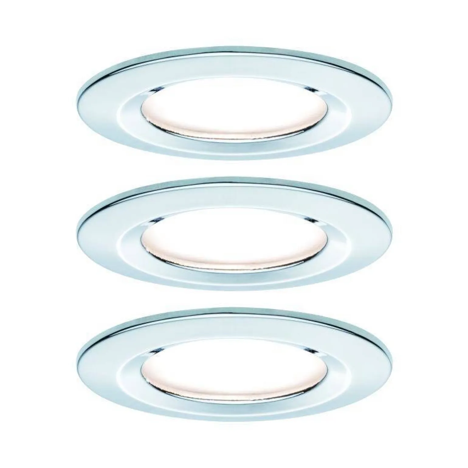 Zestaw Oprawa wbudowana Nova Coin LED 3x6,5W 2700K 230V Chrom/Aluminium (PL93463) - PAULMANN