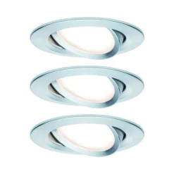 Zestaw Oprawa wbudowana Nova Coin LED 3-st ściemnianie ruchoma 3x6,5W 2700K 230V Aluminium (PL93487) - PAULMANN