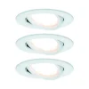 Zestaw Oprawa wbudowana Nova Coin LED 3-st ściemnianie ruchoma 3x6,5W 2700K 230V Biały Mat/Aluminium (PL93485) - PAULMANN