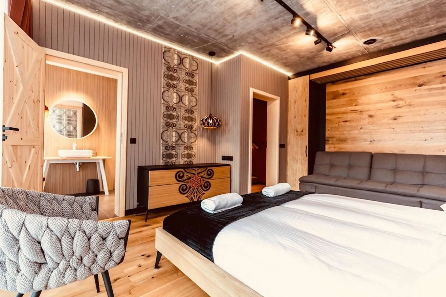 Zestaw Szynowy Snow SET 1F czarny (LP-737 BK SET) - Light Prestige