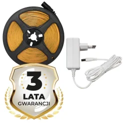 Zestaw Taśma COB 320/m 3000K IP20 5m + Zasilacz (EKZ629) - Eko-Light