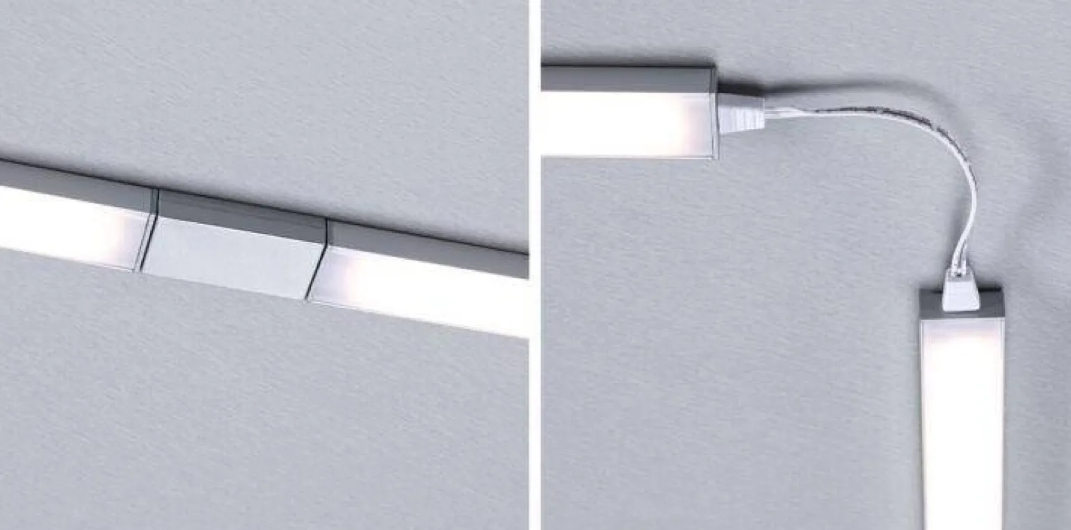 Zestaw uzupełniający opraw podszafkowych LED LINE DIM PIR 2x6W 2x500lm 550mm 2700K-6500K 24V biały matowy / aluminium (PL98623) - PAULMANN