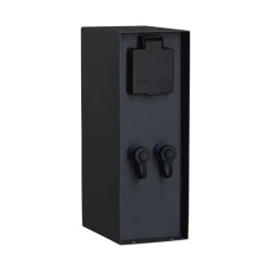 Zewnętrzna kolumna zasilająca RIO 2GN. 24V Plug & Shine + 2GN. 230V IP44 stal szlachetna antracyt (PL94700) - PAULMANN