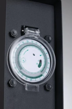 Zewnętrzna kolumna zasilająca RIO 2GN. 230V + programator czasowy IP44 stal szlachetna / antracyt (PL94314) - PAULMANN