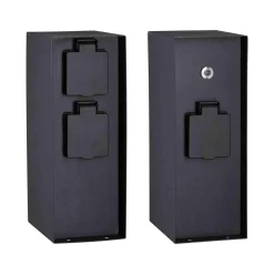 Zewnętrzna kolumna zasilająca RIO 3GN. 230V + czujnik zmierzchu 230V IP44 stal szlachetna / antracyt (PL94315) - PAULMANN