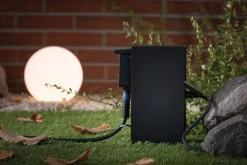 Zewnętrzna kolumna zasilajaca RIO 4GN. 230V IP44 stal szlachetna / antracyt (PL94313) - PAULMANN