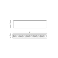 Zewnętrzna lampa wpuszczana LED 9W 3000K ze stali nierdzewnej (E365) - Zambelis