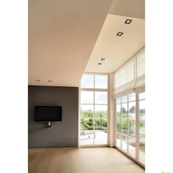 Zewnętrzna oprawa sufitowa wpuszczana LED PATTA-I, kwadratowa (1002101) - SLV