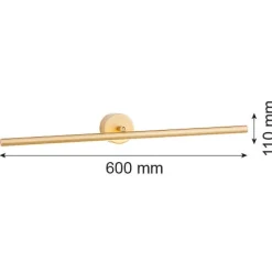 Złoty kinkiet podświetlający obraz M MIRIAM 60 cm (8599) - Argon