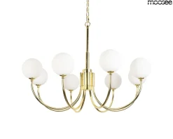 Złoty szklany żyrandol GRACIA złota (MSE1501100581) - Moosee