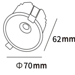 Zyra oczko białe (LP-1606/1RS WH) - Light Prestige
